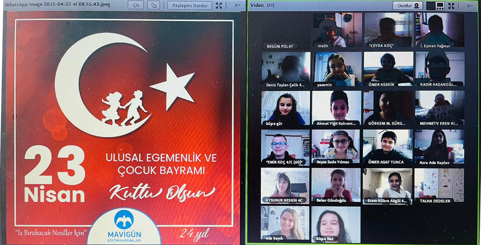 MAVİGÜN’DE 23 NİSAN COŞKUSU